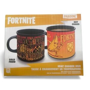 Fortnite Heat Change Mug Set - Black and Orange